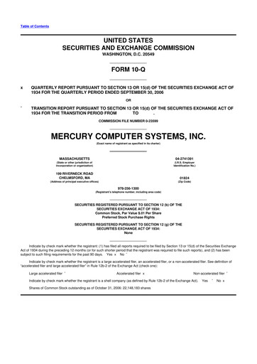 Thumbnail Mercury Systems 10-Q Quarterly Report FY 