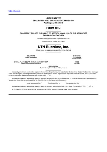 Thumbnail Eterna Therapeutics 10-Q Quarterly Report FY 