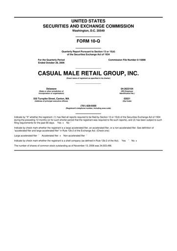 Vorschaubild Destination XL 10-Q Quartalsbericht  