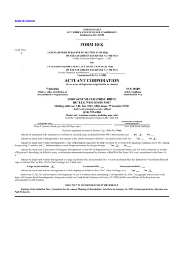 Thumbnail Enerpac Tool Group
 10-K Annual Report 