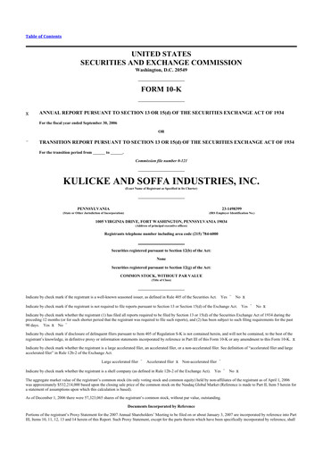 Thumbnail Kulicke and Soffa Industries 10-K Annual Report 