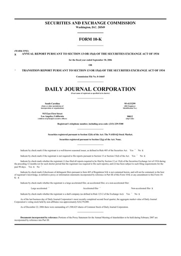 Thumbnail Daily Journal 10-K Annual Report 