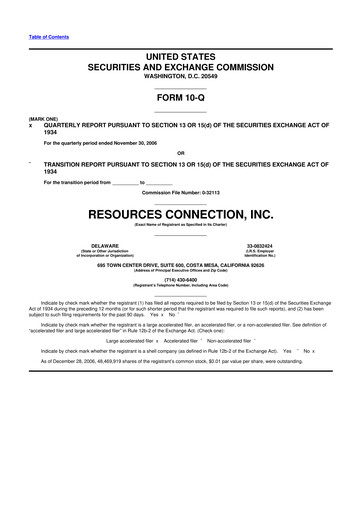 Thumbnail RGP (Resources Connection) 10-Q Quarterly Report FY 