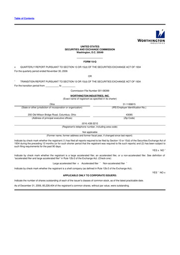 Thumbnail Worthington Enterprises 10-Q Quarterly Report FY 