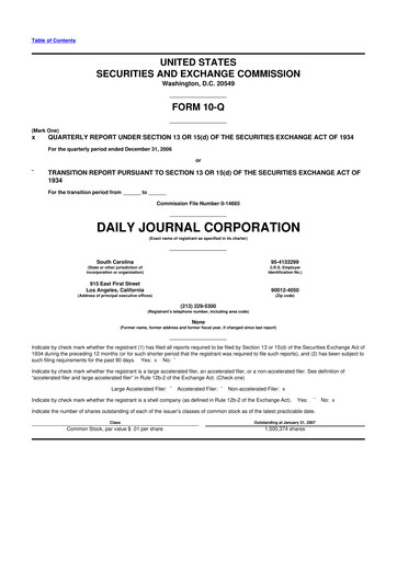 Thumbnail Daily Journal 10-Q Quarterly Report FY 