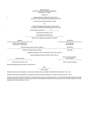 Thumbnail Ducommun 10-K Annual Report 