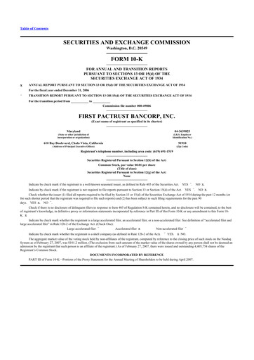 Vorschaubild Banc of California 10-K Jahresbericht 