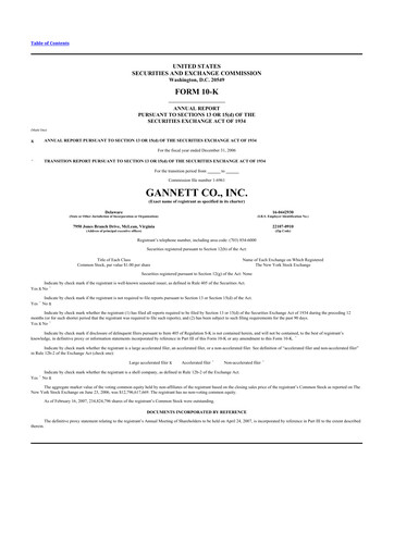 Thumbnail Tegna 10-K Annual Report 