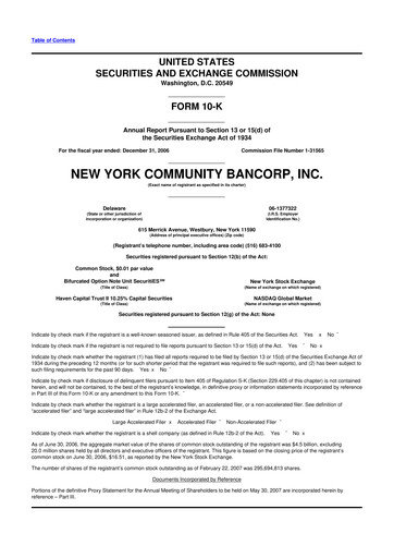 Thumbnail Flagstar Bank 10-K Annual Report 