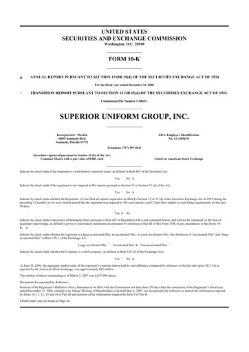 Thumbnail Superior Group of Companies 10-K Annual Report 