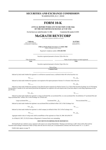 Thumbnail McGrath RentCorp
 10-K Annual Report 