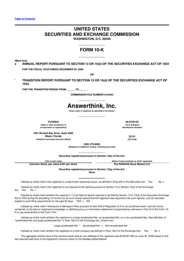 Vorschaubild The Hackett Group

 10-K Jahresbericht 