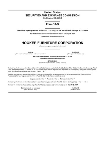 Thumbnail Hooker Furnishings 10-Q Quarterly Report FY 