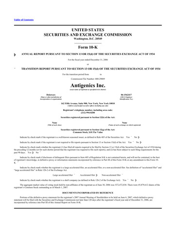 Thumbnail Agenus
 10-K Annual Report 