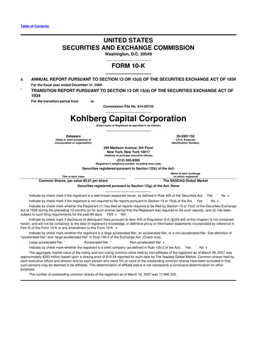 Thumbnail BCP Investment Corporation 10-K Annual Report 