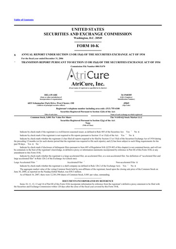 Thumbnail AtriCure 10-K Annual Report 