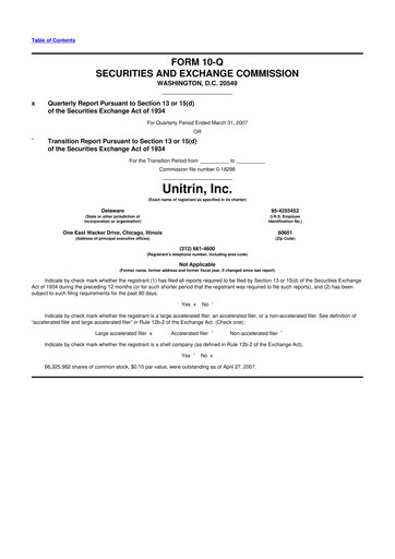 Vorschaubild Kemper 10-Q Quartalsbericht  