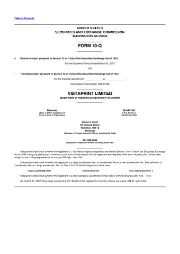 Thumbnail Cimpress 10-Q Quarterly Report FY 