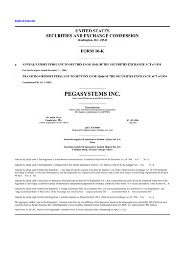 Thumbnail Pegasystems 10-K Annual Report 