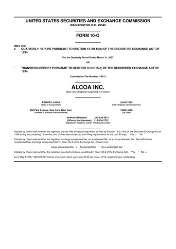 Thumbnail Howmet Aerospace
 10-Q Quarterly Report FY 