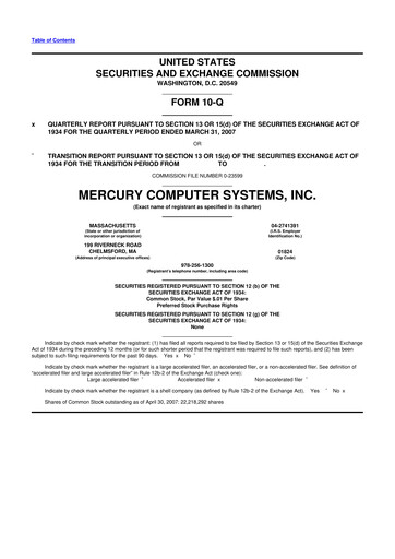 Thumbnail Mercury Systems 10-Q Quarterly Report FY 