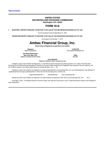 Thumbnail Octave Specialty Group 10-Q Quarterly Report FY 