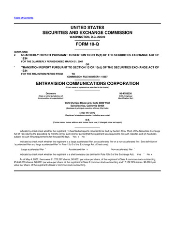 Thumbnail Entravision Communications
 10-Q Quarterly Report FY 