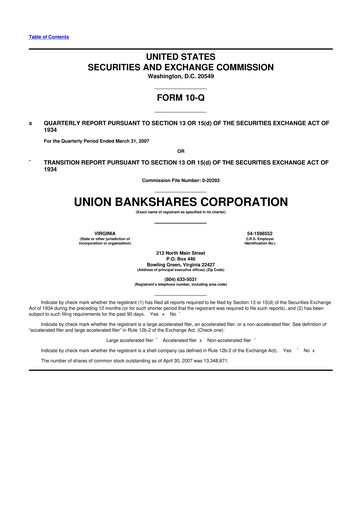 Vorschaubild Atlantic Union Bankshares 10-Q Quartalsbericht  