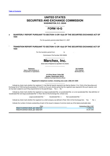 Vorschaubild Marchex 10-Q Quartalsbericht  