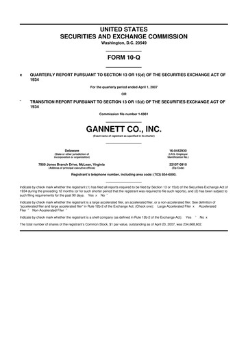 Thumbnail Tegna 10-Q Quarterly Report FY 