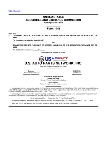 Thumbnail CarParts.com
 10-Q Quarterly Report FY 