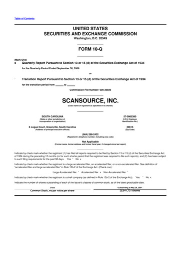 Thumbnail ScanSource 10-Q Quarterly Report FY 