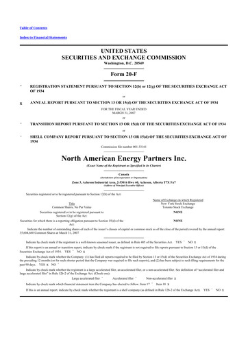 Thumbnail North American Construction Group 20-F Annual Report 