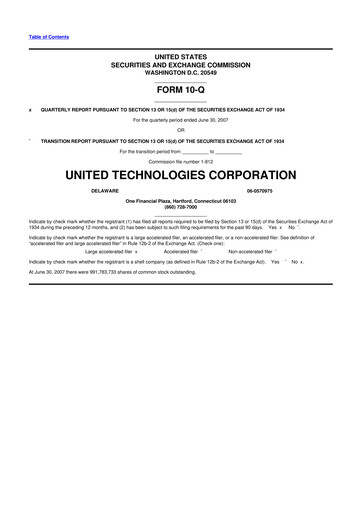 Thumbnail RTX 10-Q Quarterly Report FY 