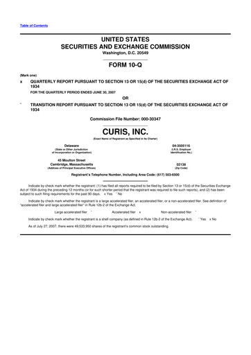 Thumbnail Curis 10-Q Quarterly Report FY 