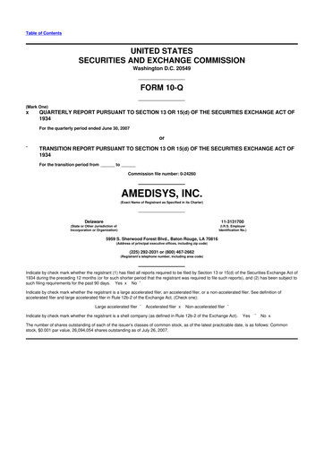 Thumbnail Amedisys 10-Q Quarterly Report FY 