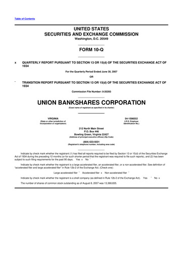 Vorschaubild Atlantic Union Bankshares 10-Q Quartalsbericht  