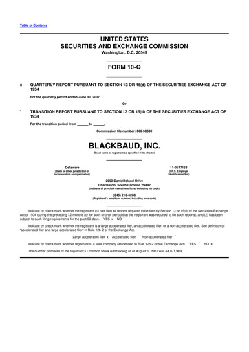 Thumbnail Blackbaud 10-Q Quarterly Report FY 
