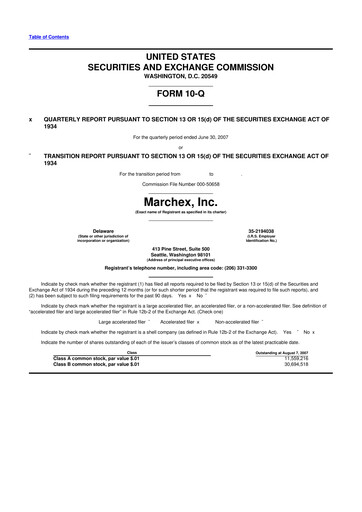 Vorschaubild Marchex 10-Q Quartalsbericht  