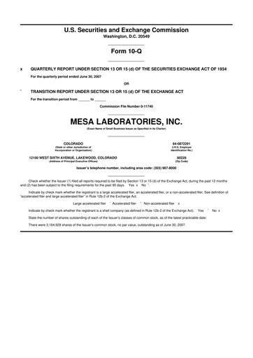 Thumbnail Mesa Laboratories 10-Q Quarterly Report FY 