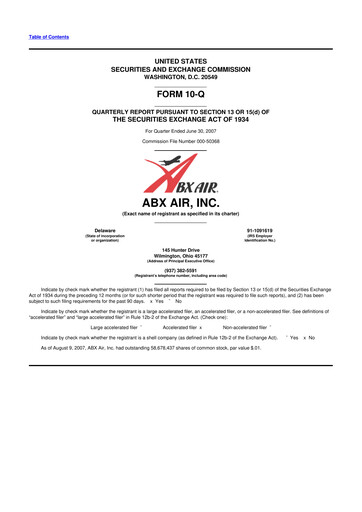 Thumbnail Air Transport Services Group 10-Q Quarterly Report FY 