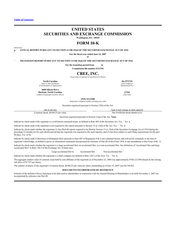 Thumbnail Wolfspeed 10-K Annual Report 