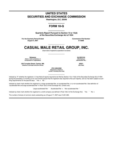 Vorschaubild Destination XL 10-Q Quartalsbericht  