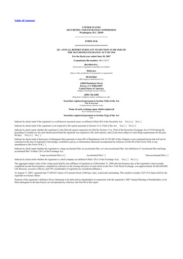 Miniature ResMed 10-K Rapport annuel 