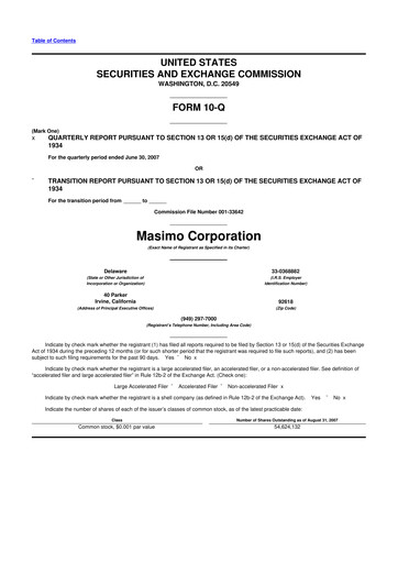 Thumbnail Masimo 10-Q Quarterly Report FY 