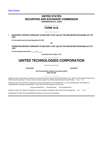 Thumbnail RTX 10-Q Quarterly Report FY 