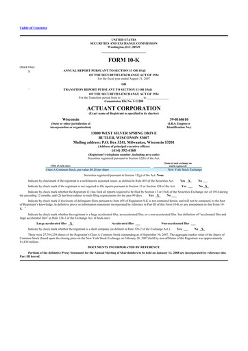 Thumbnail Enerpac Tool Group
 10-K Annual Report 