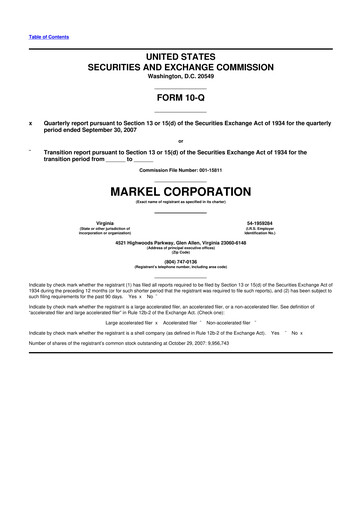 Thumbnail Markel Group 10-Q Quarterly Report FY 