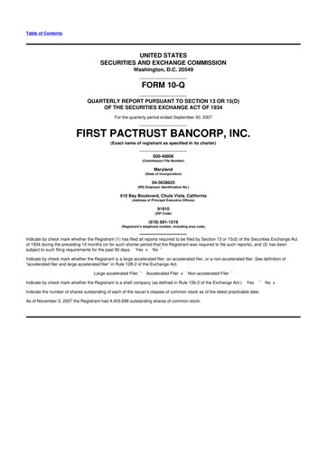 Thumbnail Banc of California 10-Q Quarterly Report FY 