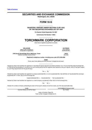 Thumbnail Globe Life
 10-Q Quarterly Report FY 